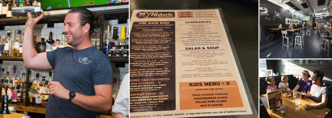 Historic Brewing Barrel House - Flagstaff Menu