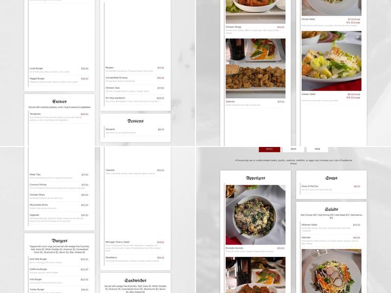 Downtown Louie's Grill Menu