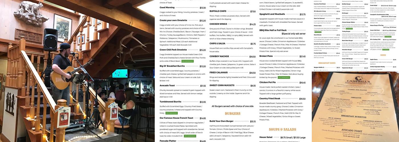 Campbell's Menu