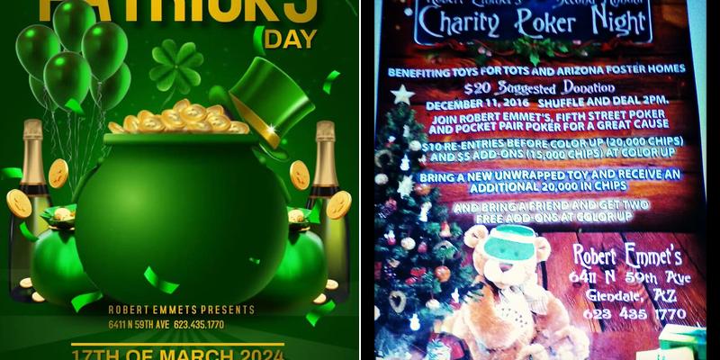 Robert Emmets Food & Spirits Menu