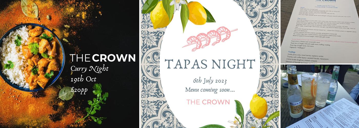 Crown at Stowupland Menu