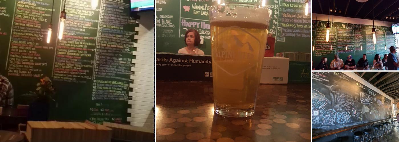 The Whining Pig Gilbert Menu