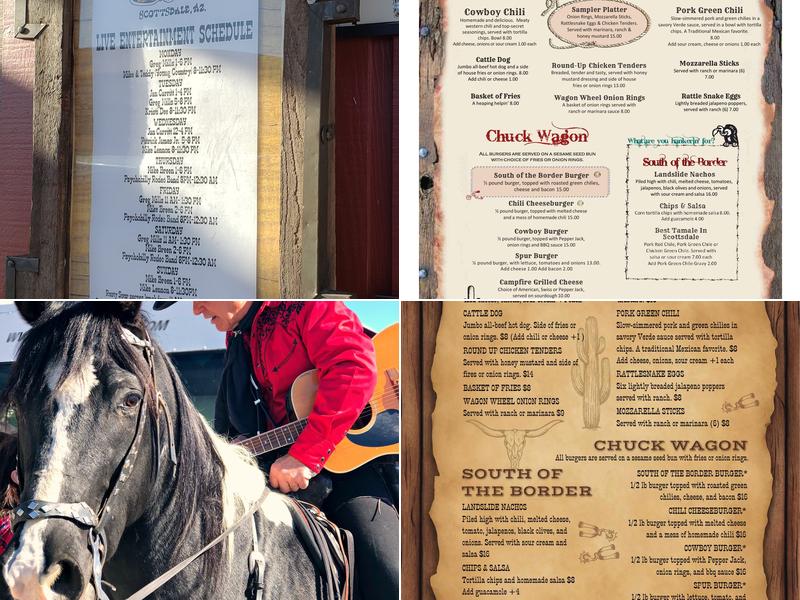 Rusty Spur Saloon Menu