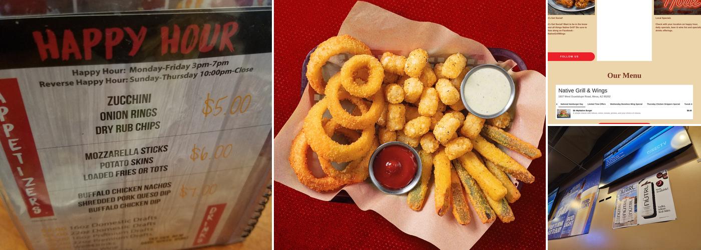 Native Grill & Wings Menu