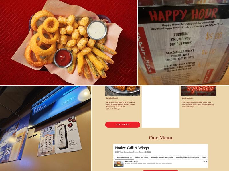 Native Grill & Wings Menu