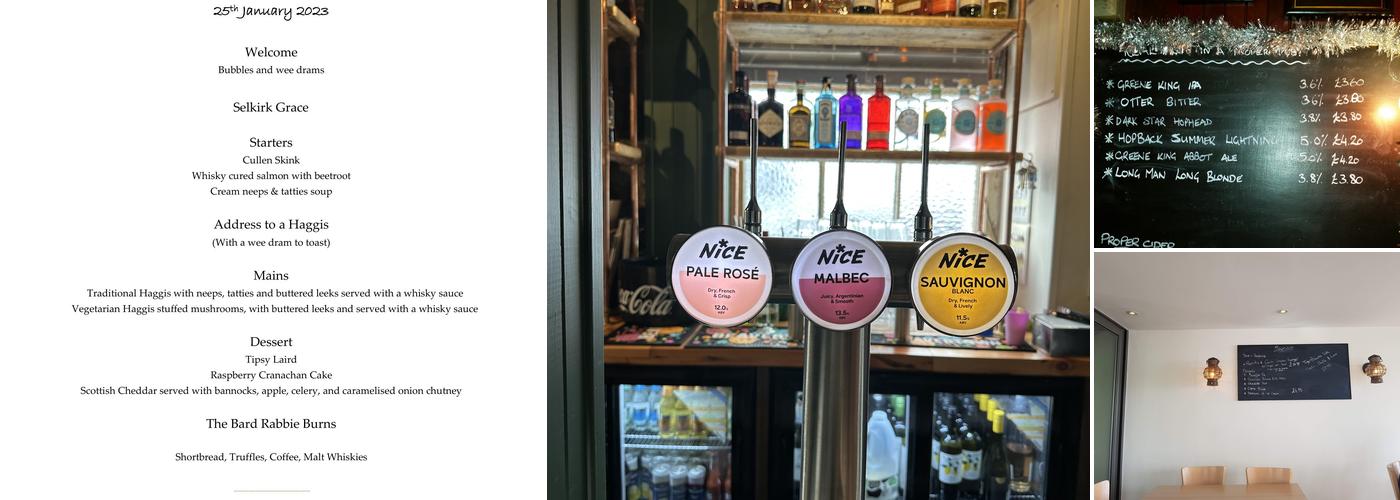 The Famous Ship Inn Menu