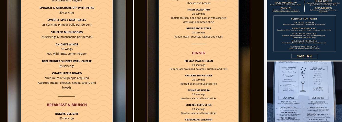 HighWire Tucson Menu