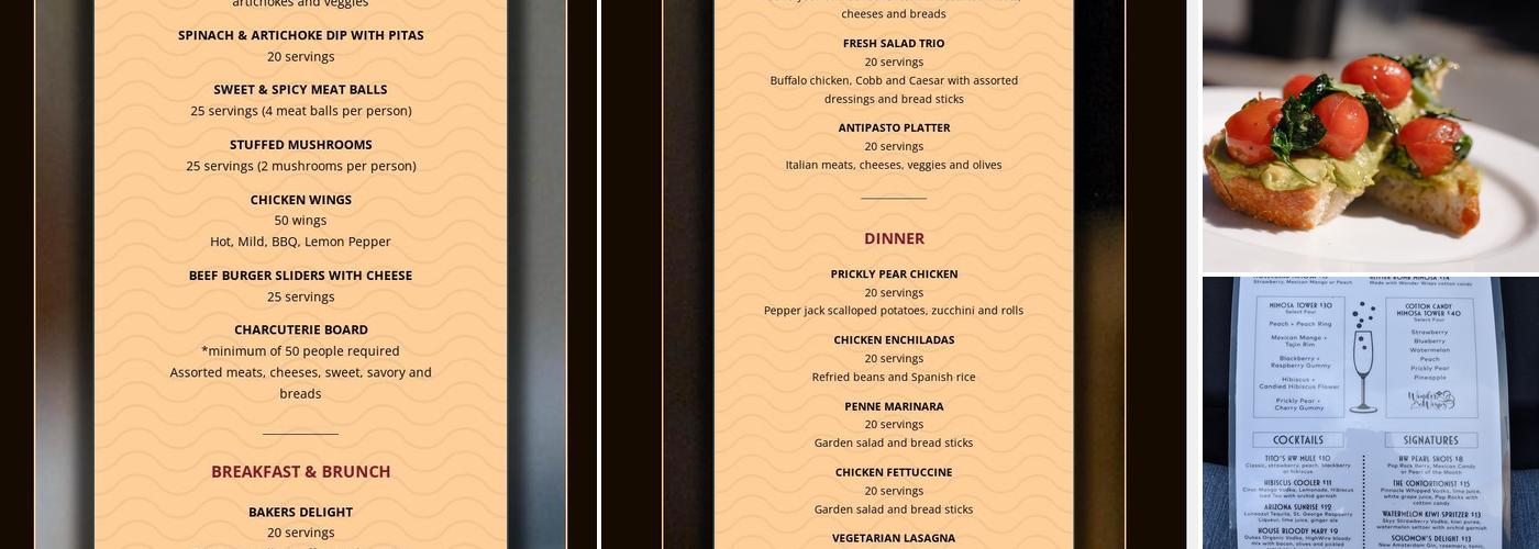 HighWire Tucson Menu