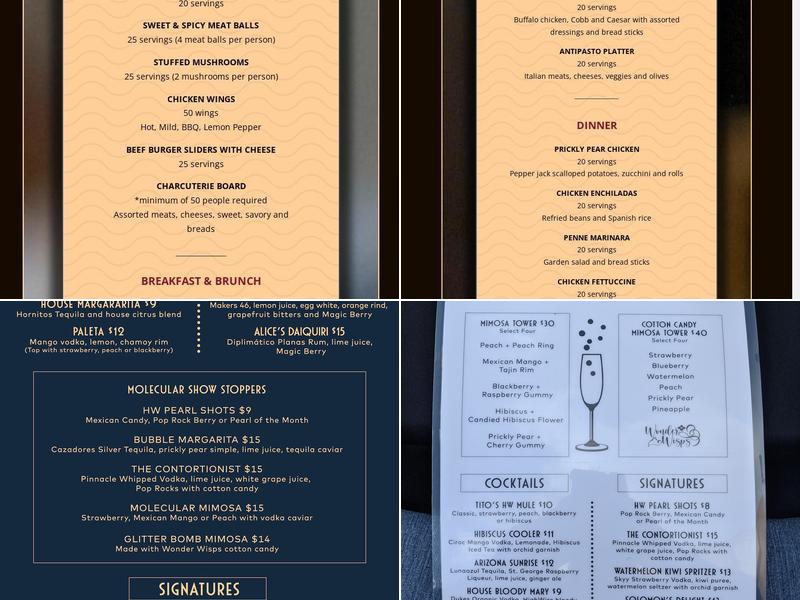 HighWire Tucson Menu