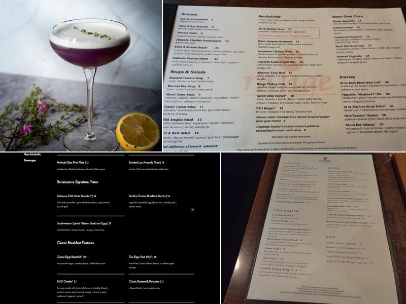 range Restaurant Menu