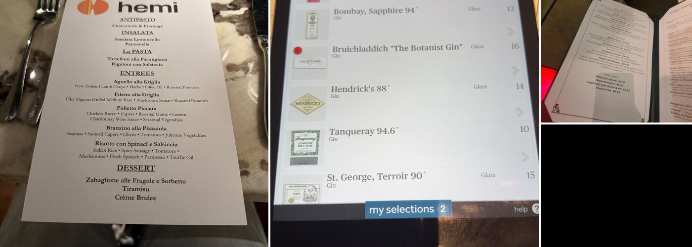 Venice Menu
