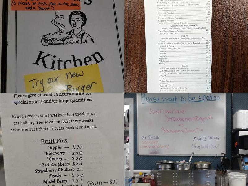 Kate's Kitchen Menu