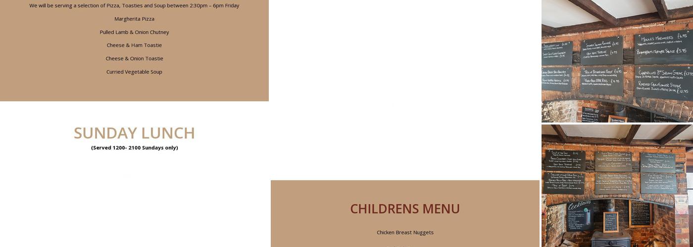 The Lydden Bell Menu