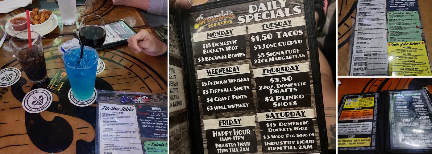 Brewski's Pub & Grub Menu
