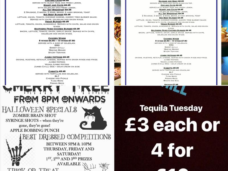 The Cherry Tree Menu