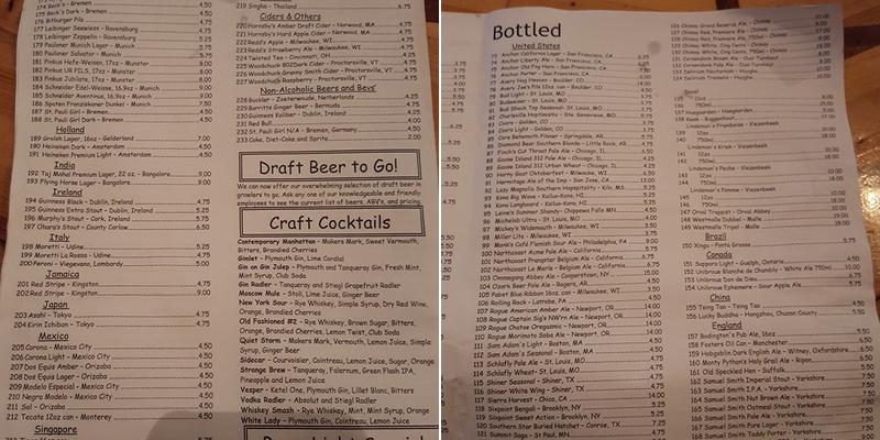 Brewski's Draft Emporium Menu