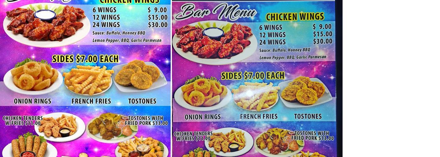 Evolution Sport Bar and Lounge Menu