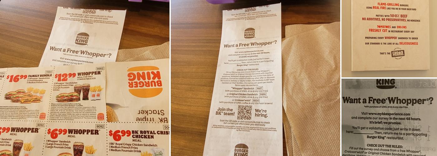 Burger King Menu