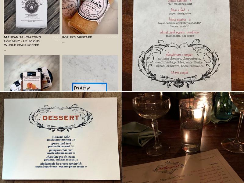 Bar August Menu