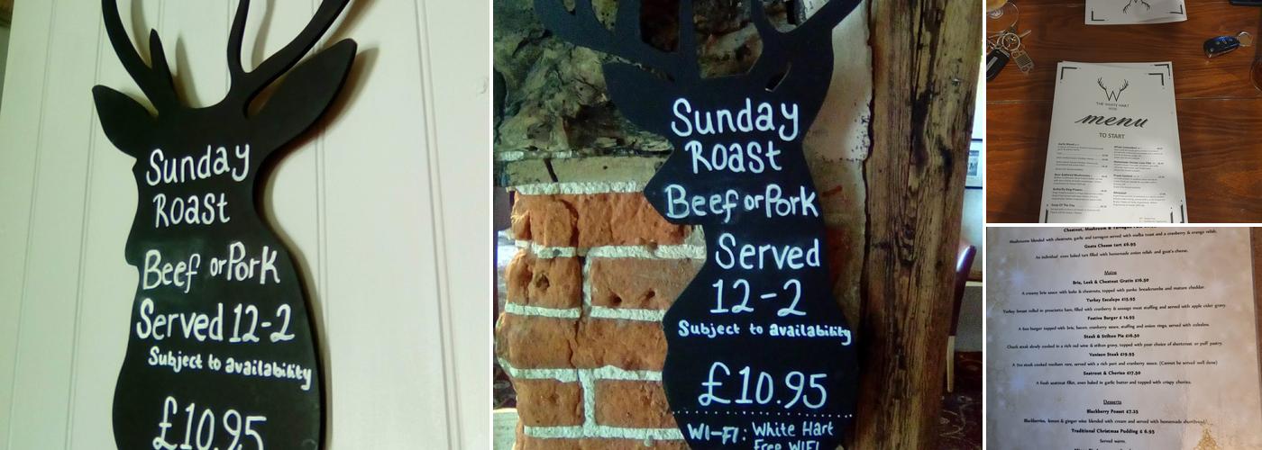 White Hart at Roydon Menu