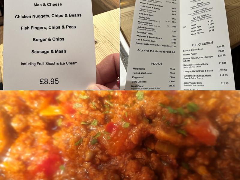 The Thompsons Bell Menu