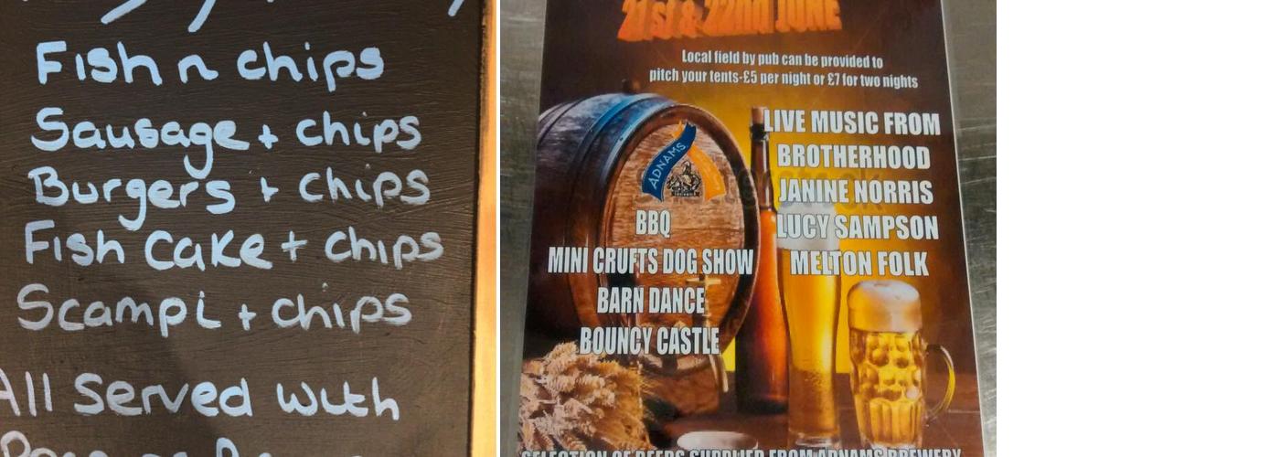 The Plough Sutton Menu