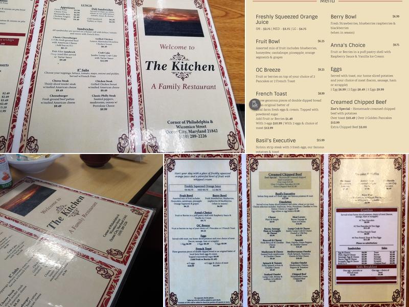 The Kitchen Menu