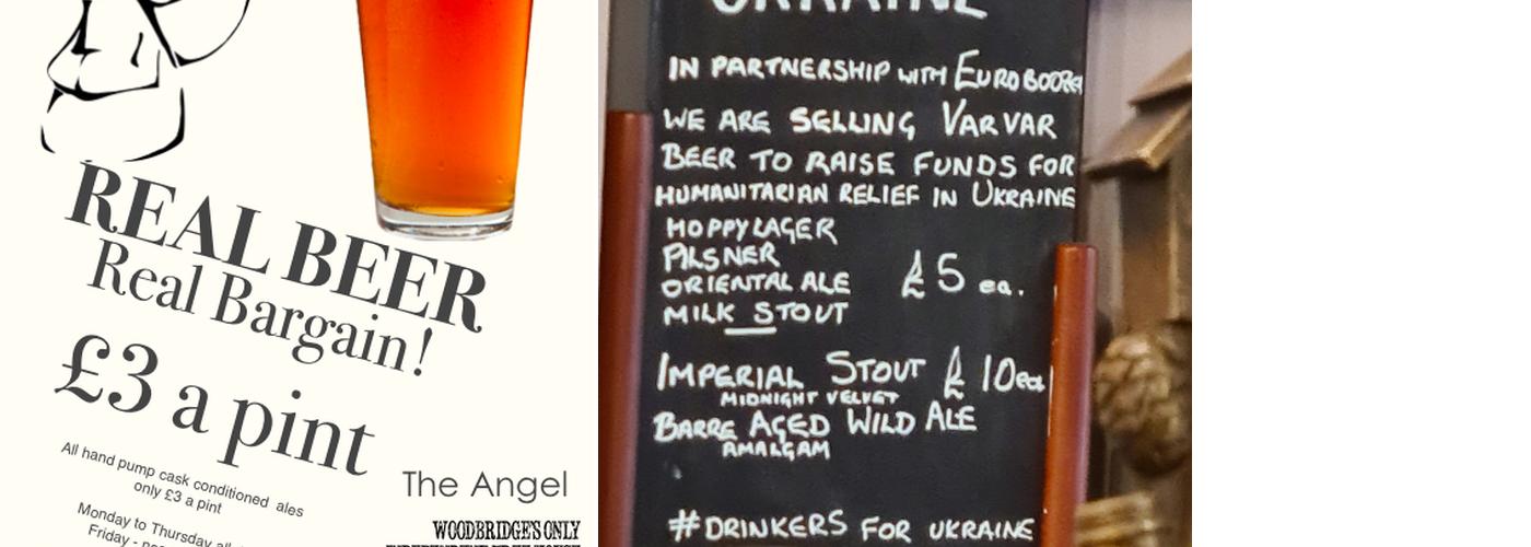 The Angel at Woodbridge Menu