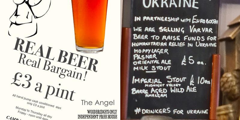 The Angel at Woodbridge Menu