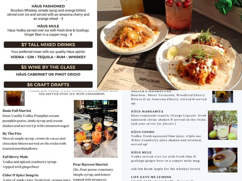 Hop Haus Southington Menu