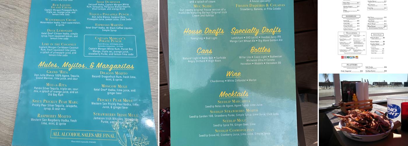 Mug & Mallet Menu