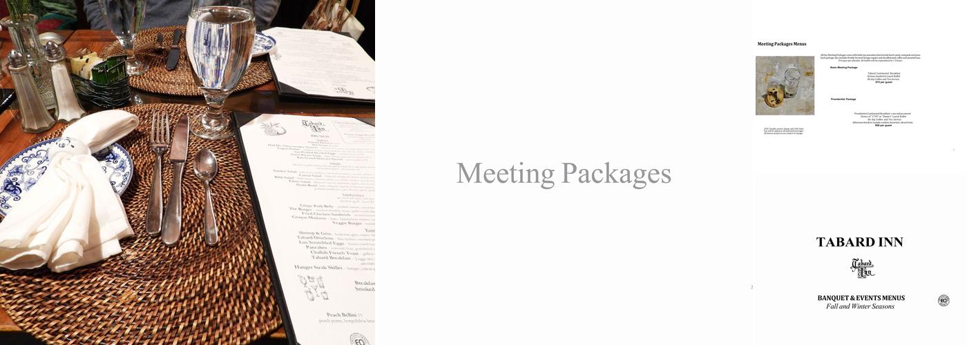 Tabard Inn Menu