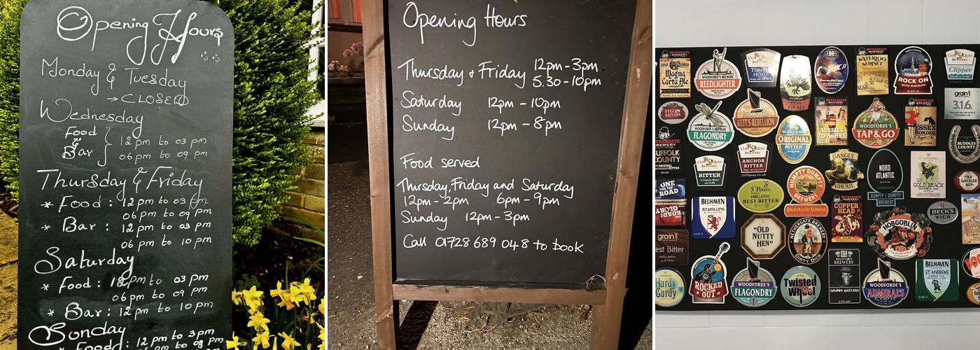 Green Man Inn - Tunstall Menu