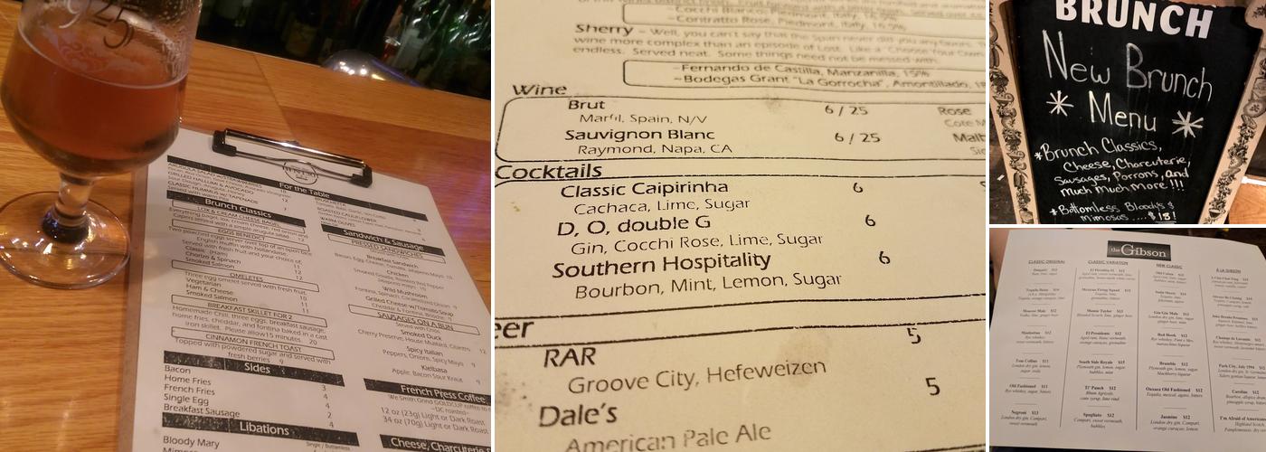 Bin 1301 Wine Bar Menu