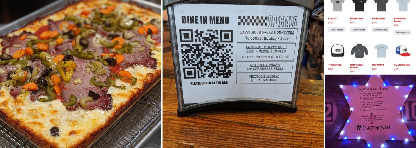 Ivy and Coney Menu