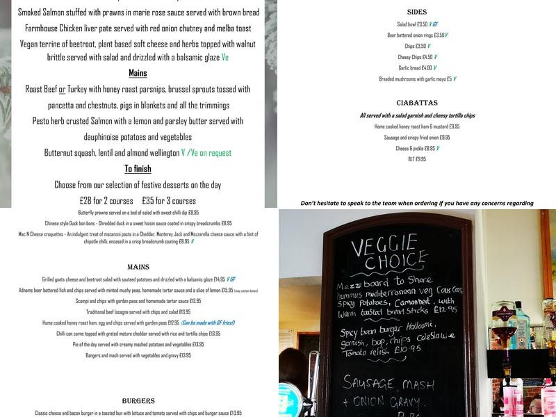 The Wherry Inn Menu