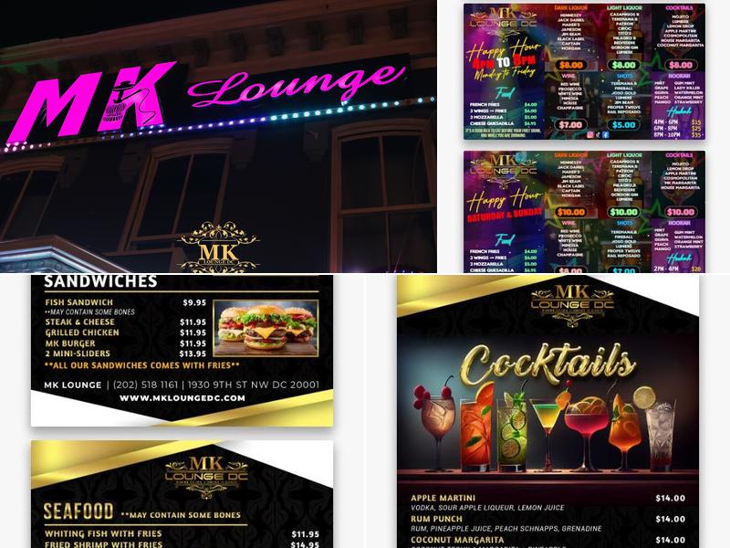 MK Lounge DC Menu
