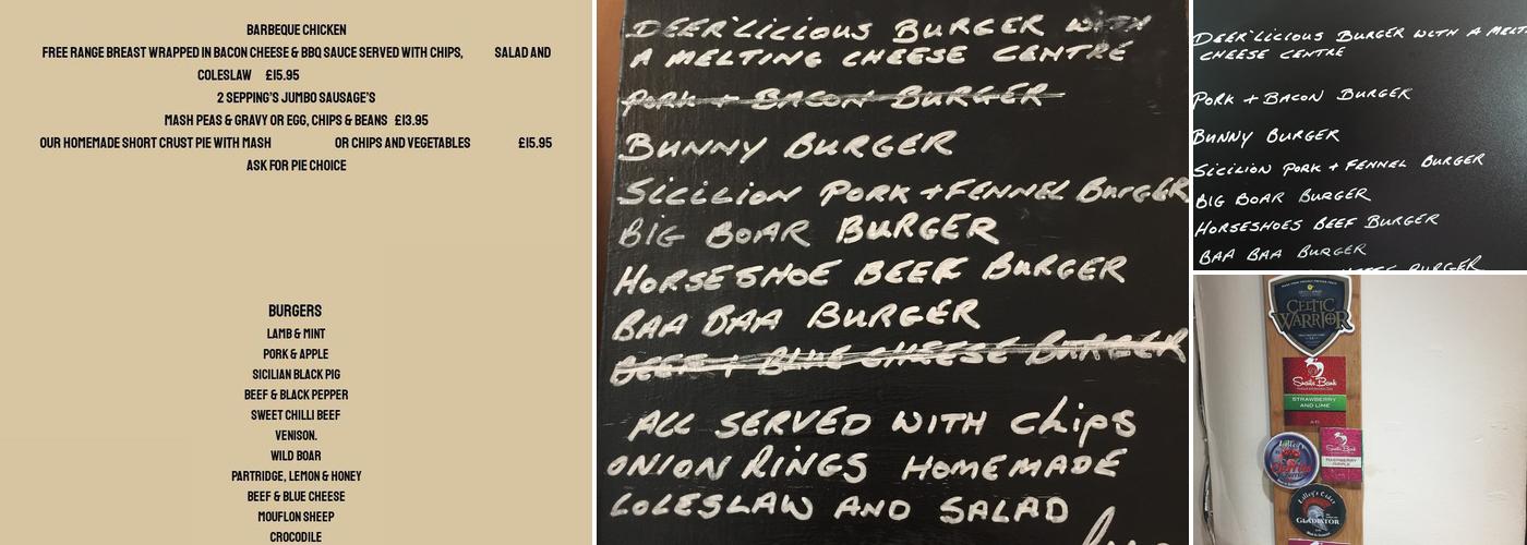 The Ringsfield Tavern Menu