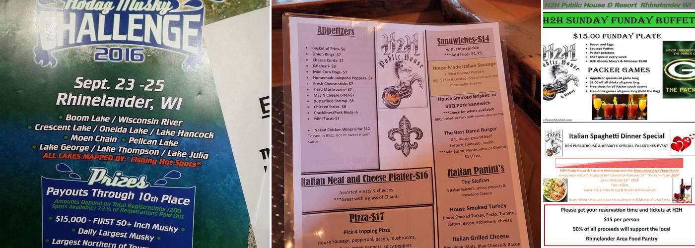 Blind Pig NW (Northwoods) Menu