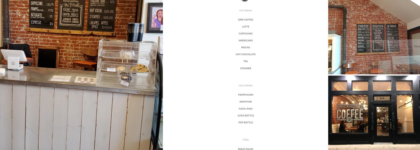 Brickhouse Coffee Co. Menu