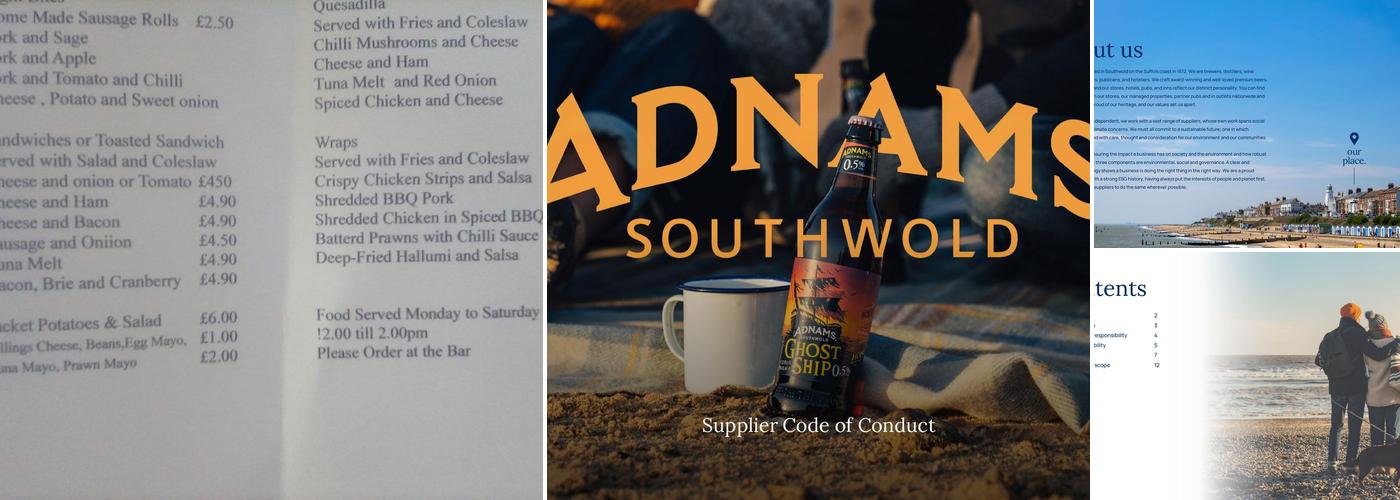 The Railway Inn Menu