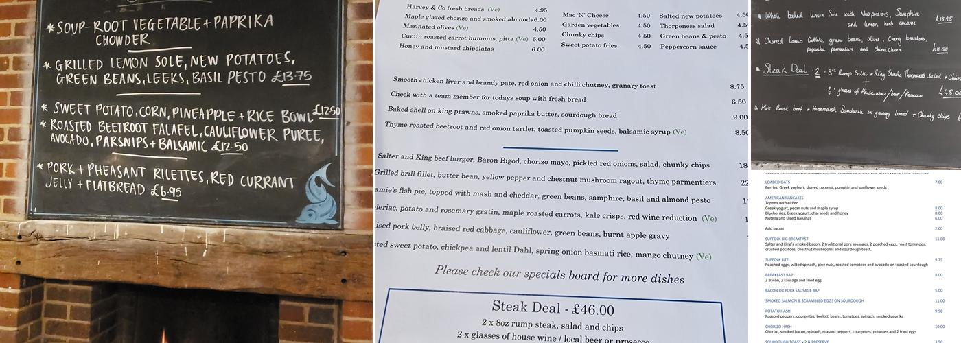 Dolphin Inn Menu