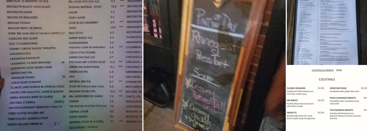 Twenty Tap Menu
