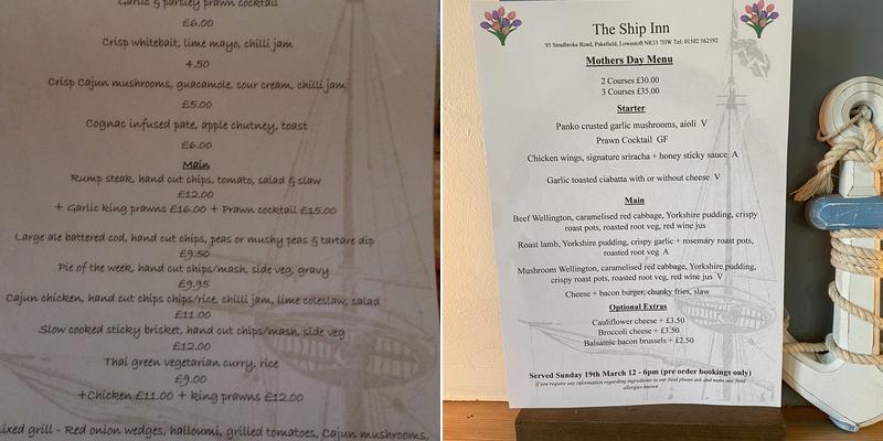 The Ship Menu
