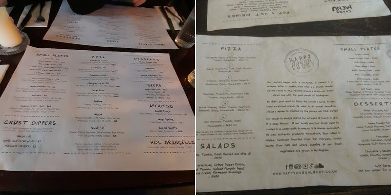 Happy Dough Lucky Menu