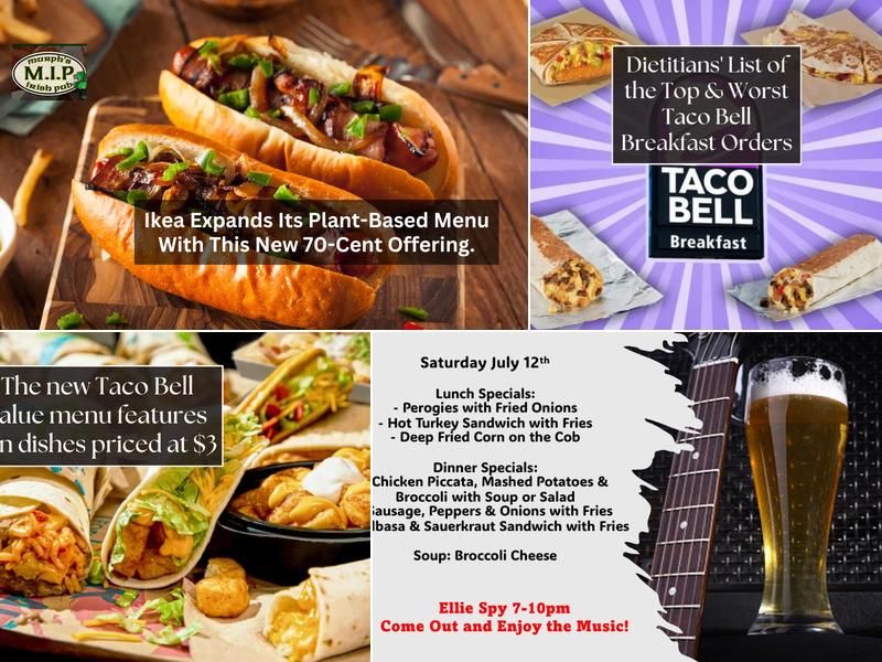 Murph's Irish Pub Menu