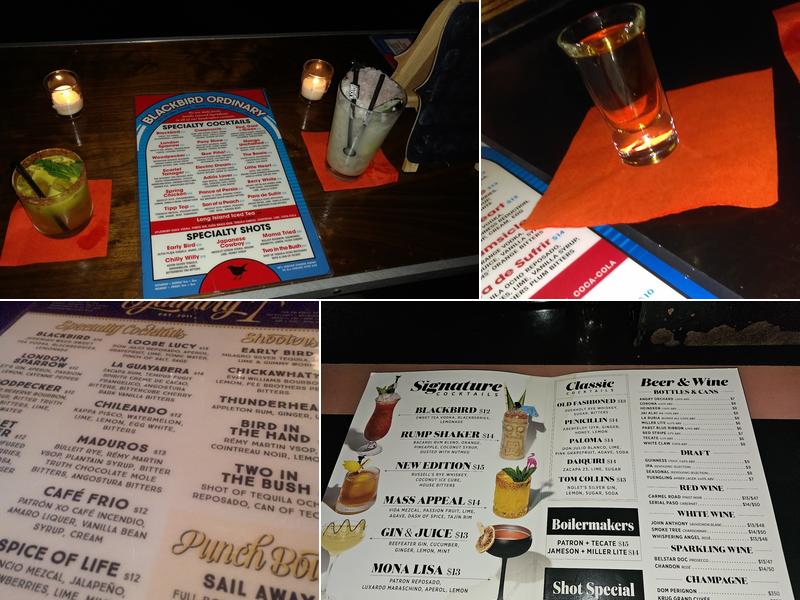 Blackbird Ordinary Menu