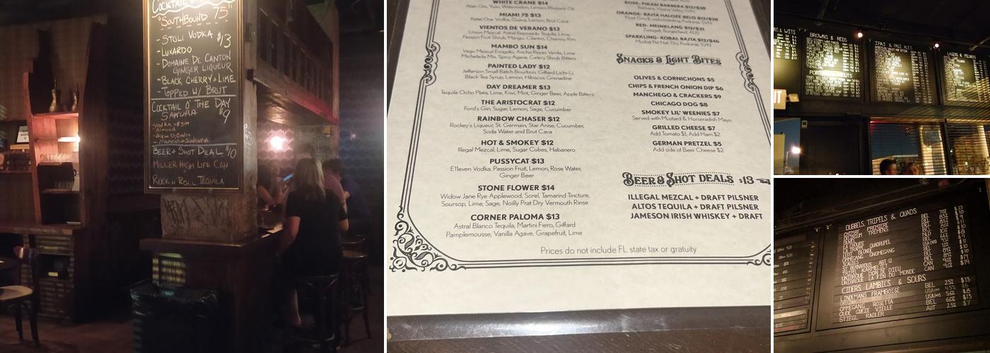 The Corner Menu