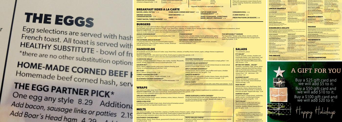 Lincoln Square Pancake House Menu