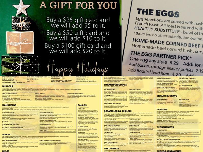 Lincoln Square Pancake House Menu